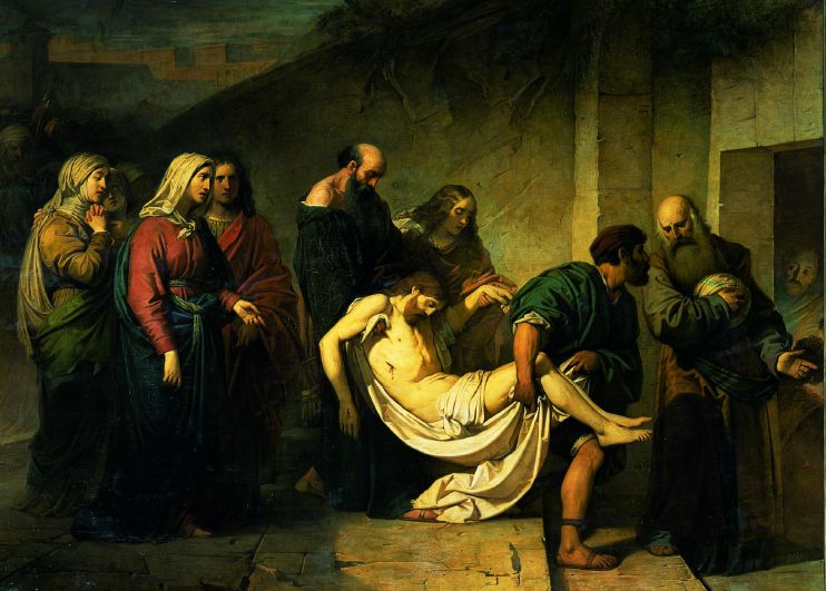 Trasporto di Cristo la sepolcro di Alessandro Guardassoni (1819-1888) 